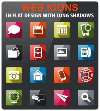 Contacts icon set Stock Illustration