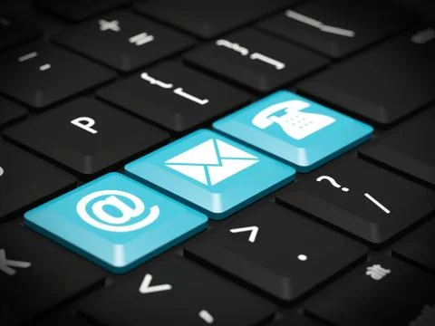 Contacts symbols Stock Illustration
