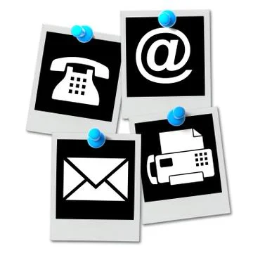 Contacts symbols Stock Illustration