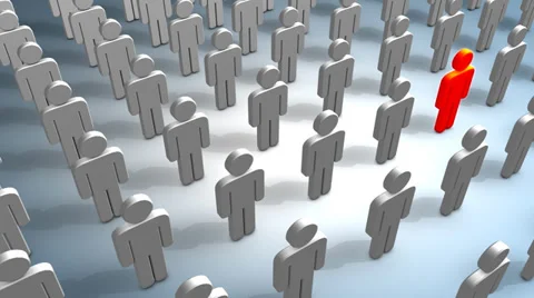 Contagious virus minimal concept animation. Stock Footage 33474906