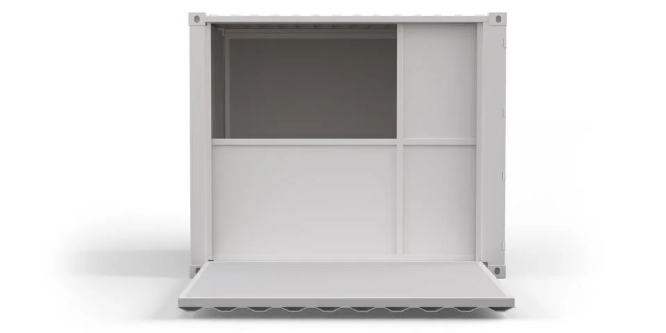 Container 3D Rendering Stock Illustration