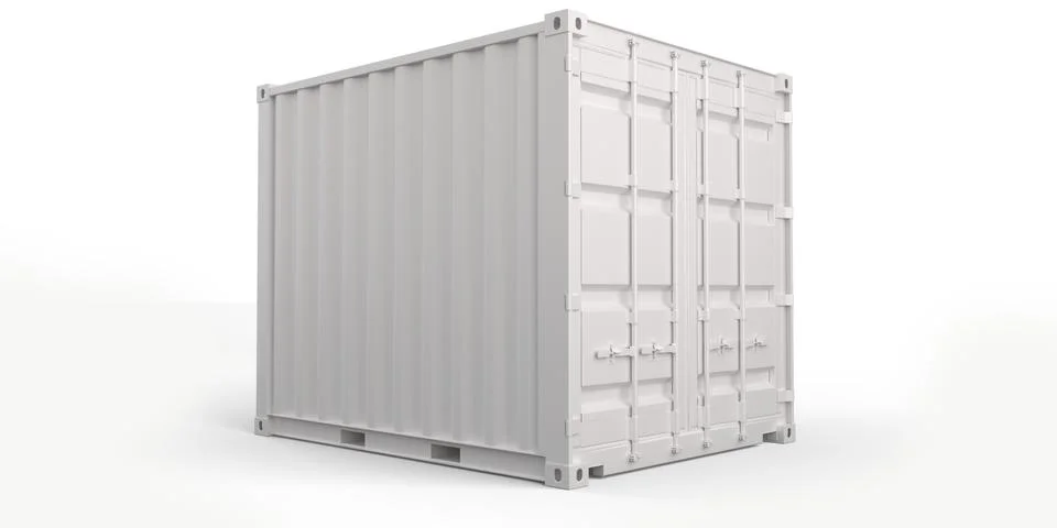 Container 3D Rendering Stock Illustration
