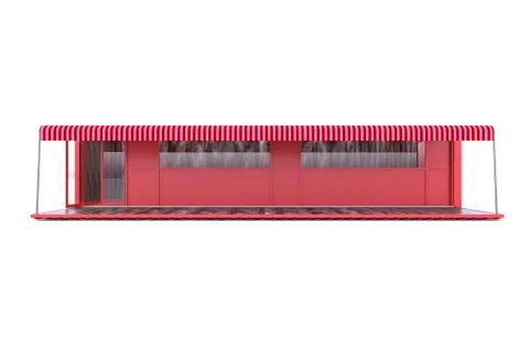 Container 3D rendering Stock Photos