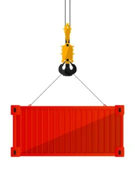 Container and hook Stock Illustration