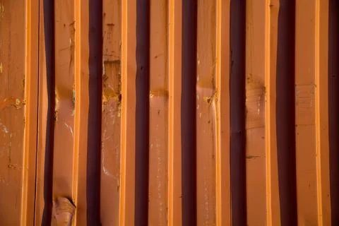 Container background metal texture old weathered brown industrial backdrop Stock-Fotos