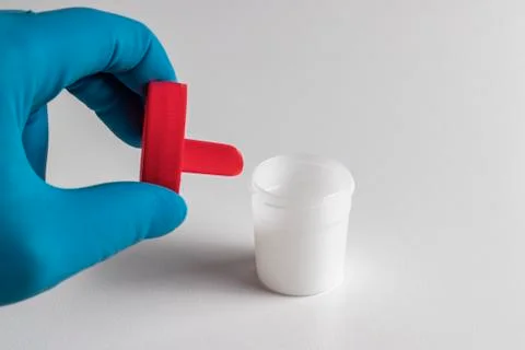 Container for biomaterial. Stock Photos