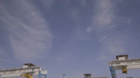 Container Boxes In The Cargo Terminal Stock Footage 63085973