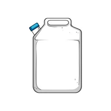Container canister plastic cartoon vector illustration Stock Illustration