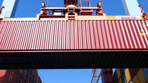 Container in a Cargo freight ship 4k Stock Footage 94845080