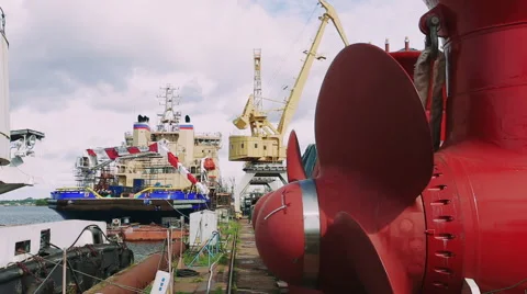 Container Cargo freight ship for Logistic Import Export background Stock Footage 67846666