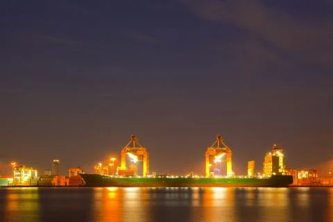 Container cargo freight ship Stock Photos