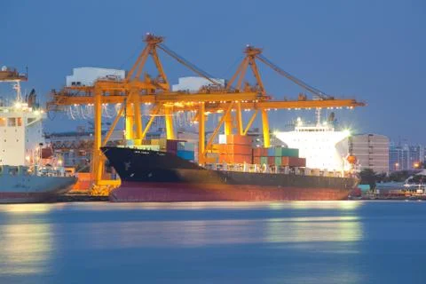 Container Cargo freight ship Foto stock