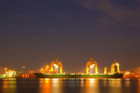 Container Cargo freight ship Stock Photos