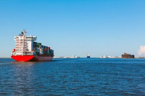 Container with cargo Stock Photos