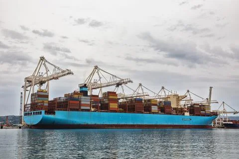 Container cargo ship Stock Photos