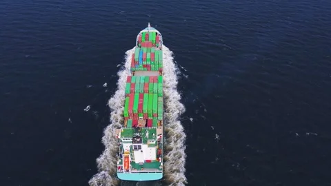 Container Cargo Ship vessel carrier cont... | Stock Video | Pond5