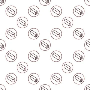 Container in Circle vector minimal cargo seamless pattern Stock Illustration