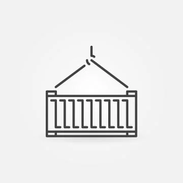 Container concept vector icon or symbol Stock Illustration