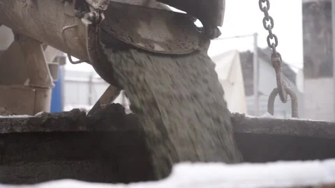 Container with concrete Stock Footage 163566963