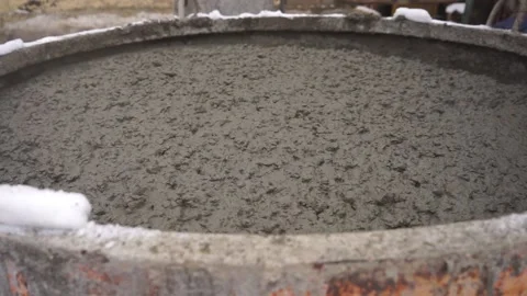 Container with concrete Stock Footage 163566965