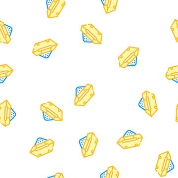 Container with construction garbage vector seamless pattern Illustrazione stock