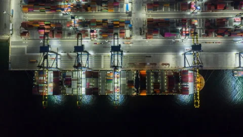 Container , container ship in export and import business and logistics. Vídeos de archivo 139114284