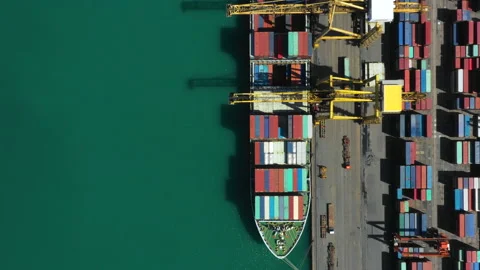 Container , container ship in export and import business and logistics. Stock Footage 139145232