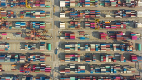 Container , container ship in export and import business and logistics. Stock Footage 154474144