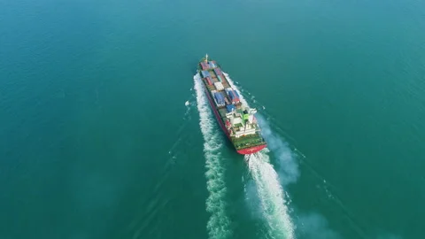 Container , container ship in export and import business and logistics. Stock Footage 160868045