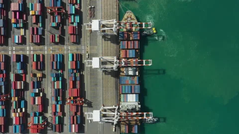 Container , container ship in export and import business and logistics. Stock Footage 160868959
