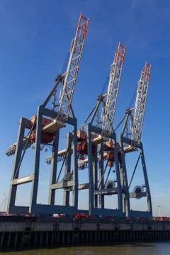 Container cranes Stock Photos