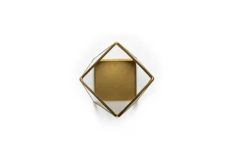 Container for decor on white background. Stock Photos