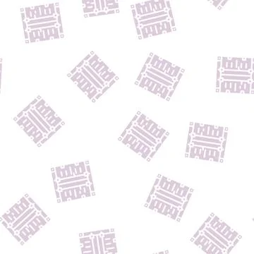 Container for delivery glyph vector seamless pattern Illustrazione stock