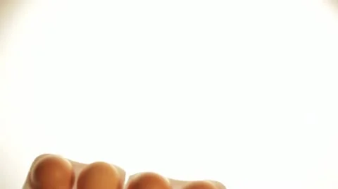 Container with eggs. Video stock 22244351