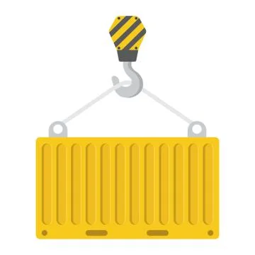 Container flat icon, logistic and delivery イラスト素材