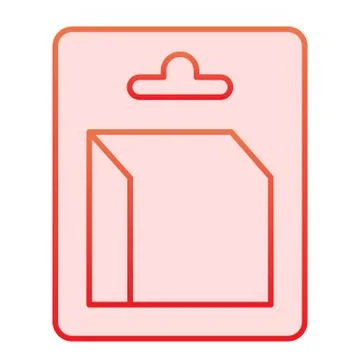 Container flat icon. Storage box for sale. Plastic products design concept Stock Illustration