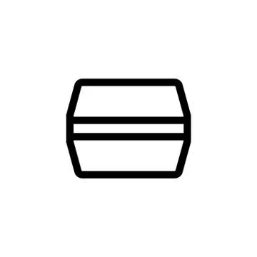 Container for food icon vector. Isolated contour symbol illustration 스톡 일러스트