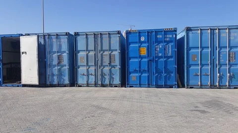Container Stock Footage 128648456