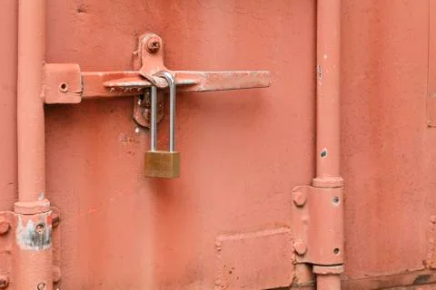 Container handles lock Stock Photos