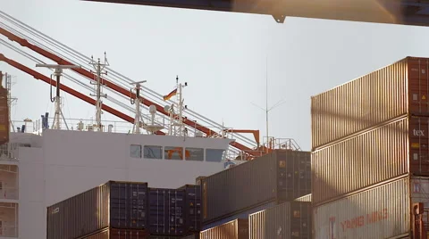 Container Harbor Stock Footage 58517770