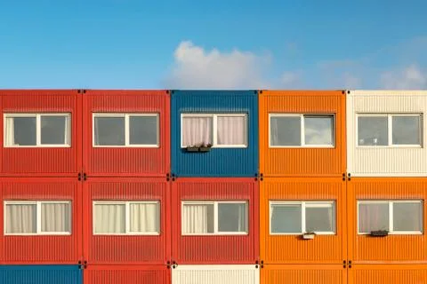 Container homes Stock Photos