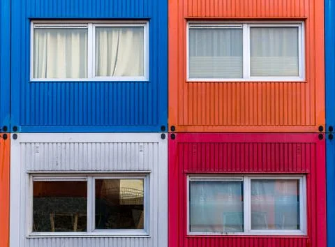 Container homes Stock Photos