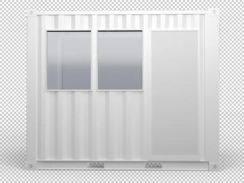 Container house 6ft Stock Illustration