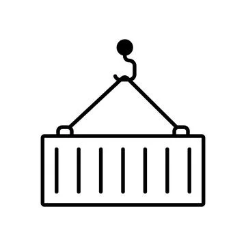 Container icon vector Stock Illustration