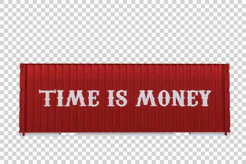 Container isolated on transparent background Stock Illustration