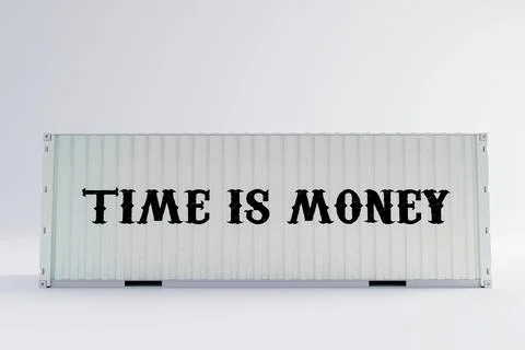 Container isolated on white background Stock Illustration