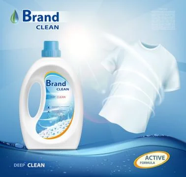 Container with laundry detergent Stock-Illustration