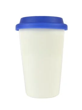 Container with a Lid on White Stock Photos