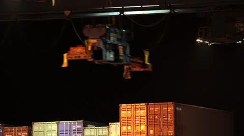 Container lift 스톡 동영상 31905811