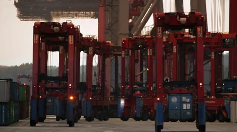 Container-Lifter 스톡 동영상 31964727